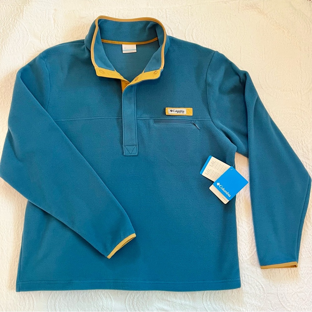 NWT Columbia mens fleece pullover